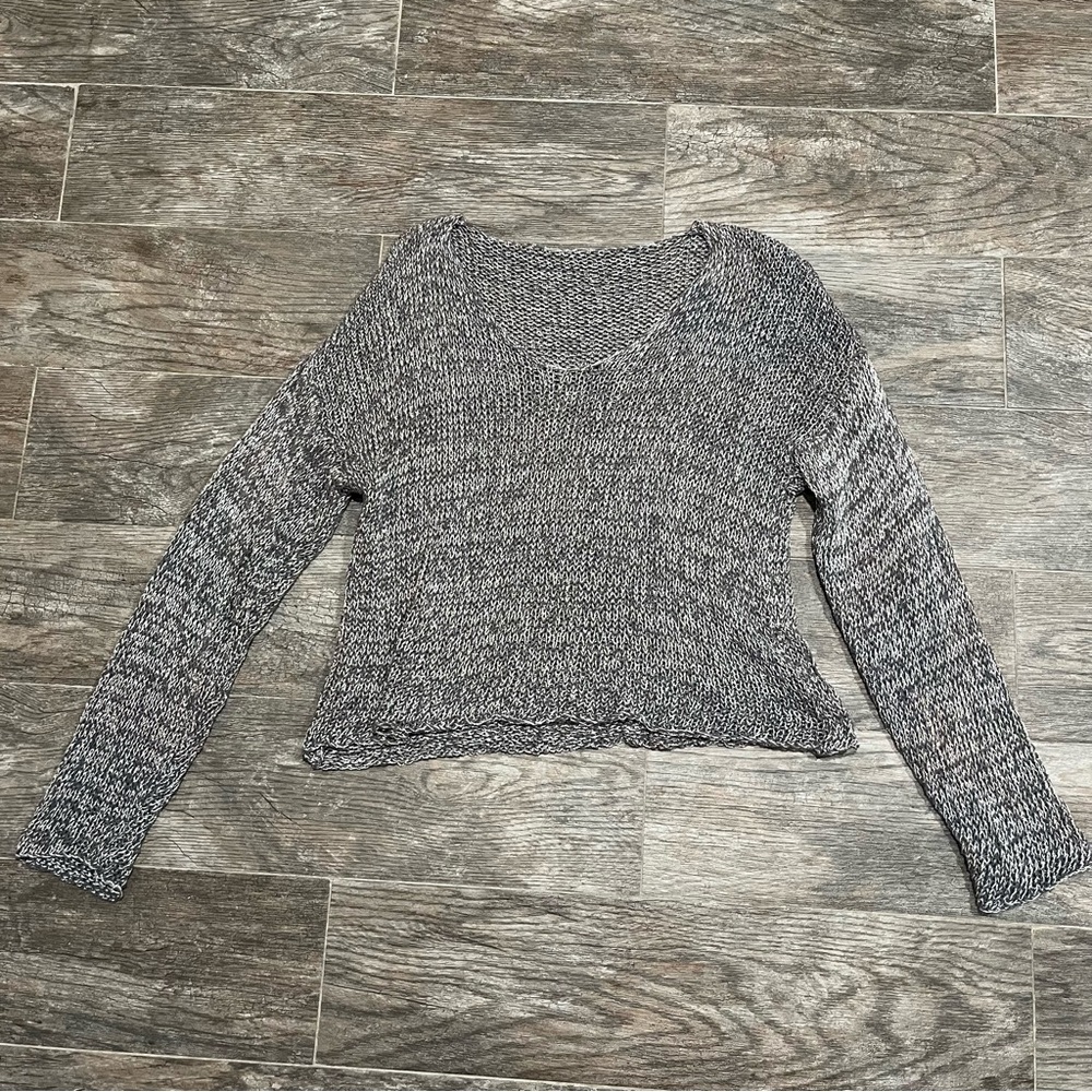 Gray Metallic Women’s Sweater